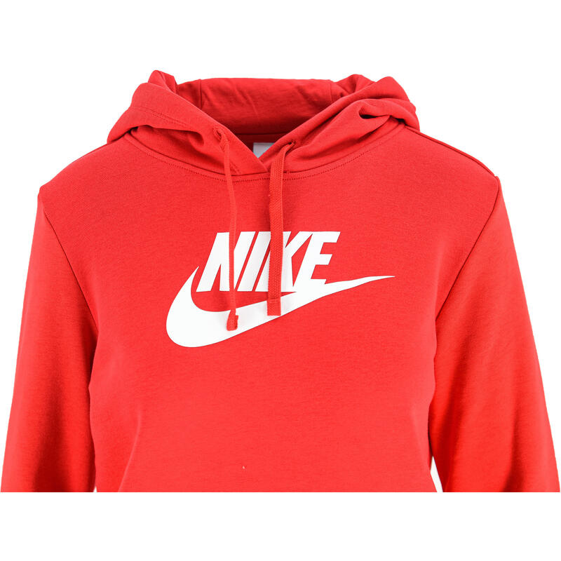 Hoodie Nike Sportswear Club Fleece, Vermelho, Mulheres