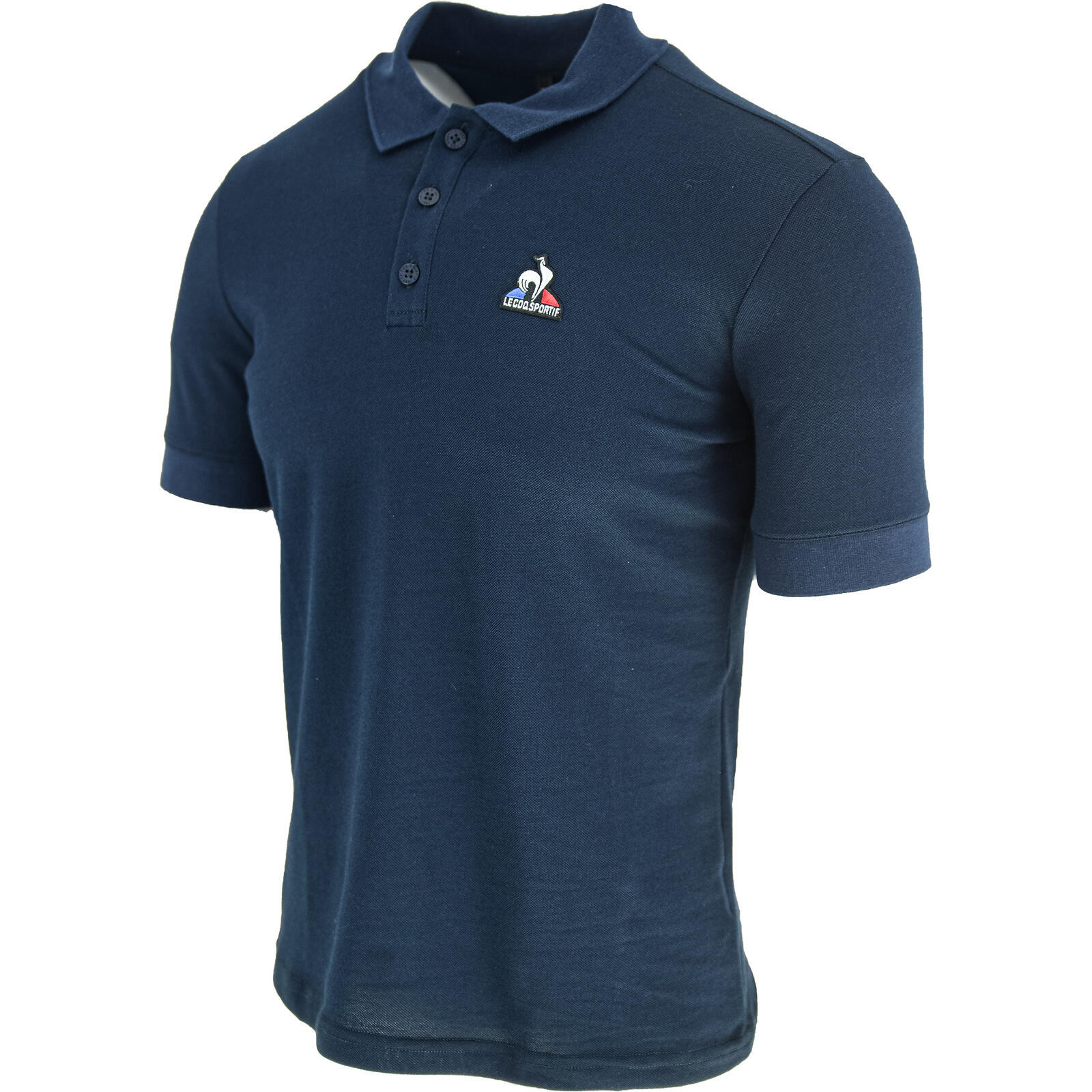 Maglietta Le Coq Sportif Ess N2 Short Sleeve Polo, Blu, Uomini 3/5