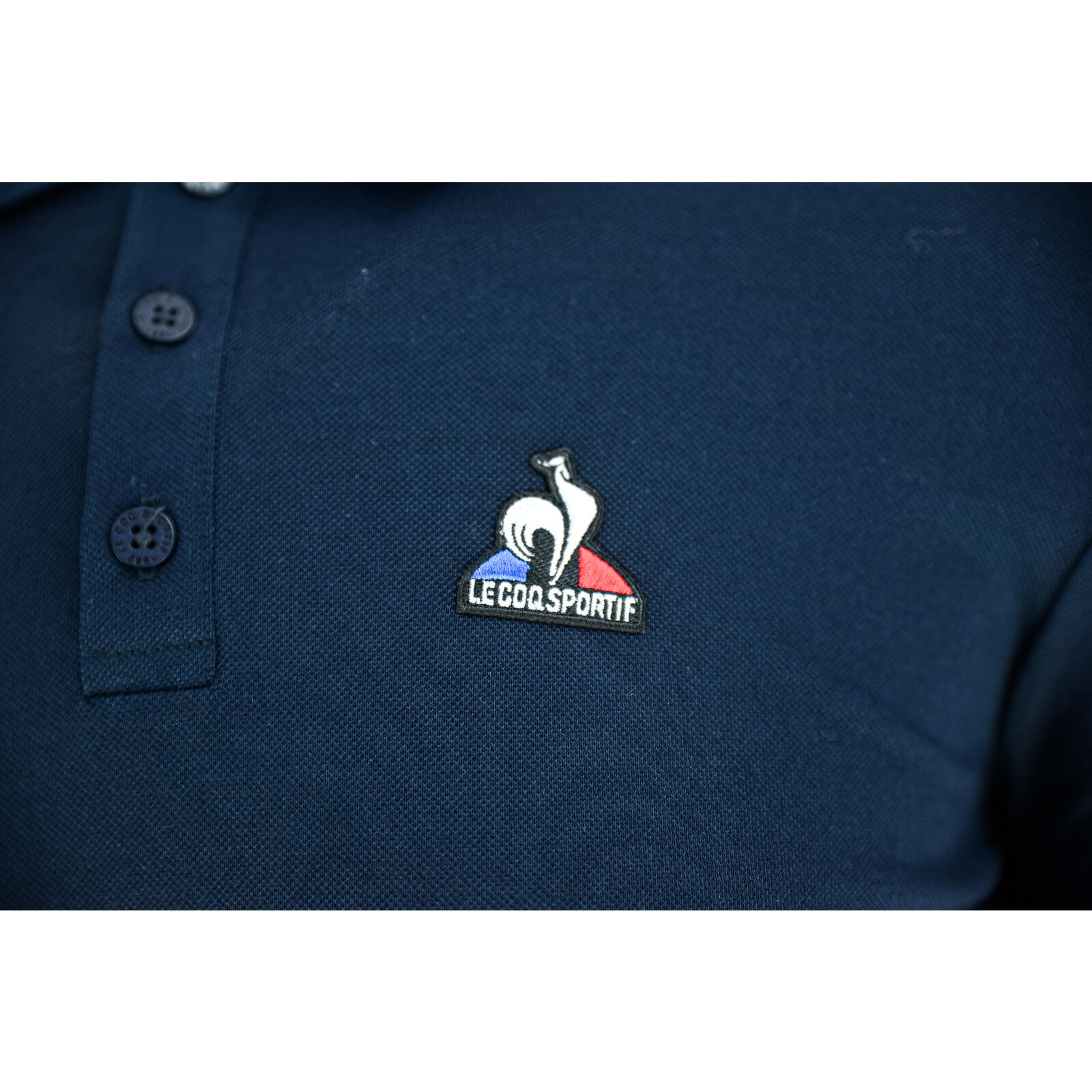Maglietta Le Coq Sportif Ess N2 Short Sleeve Polo, Blu, Uomini 5/5