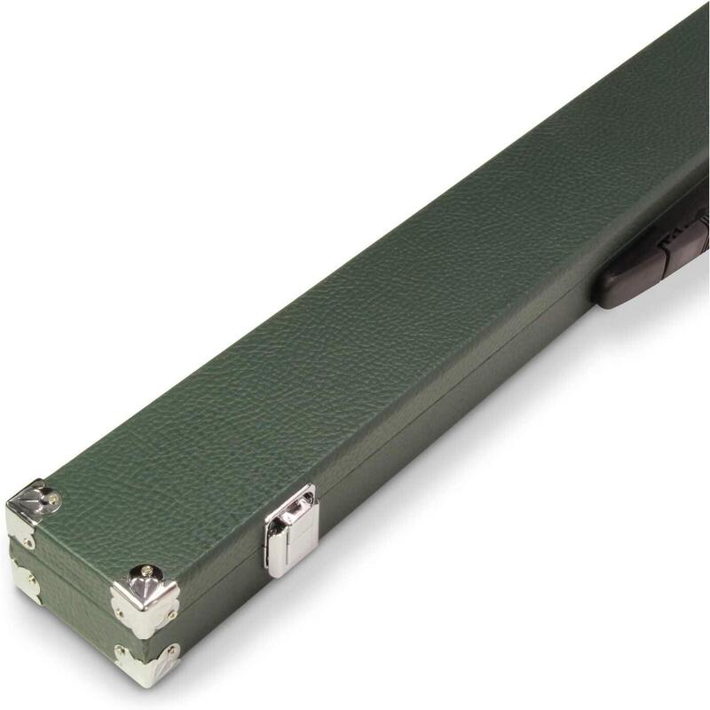 Funky Chalk Dark Green Reinforced Corners 2pc Snooker Cue Case Foam