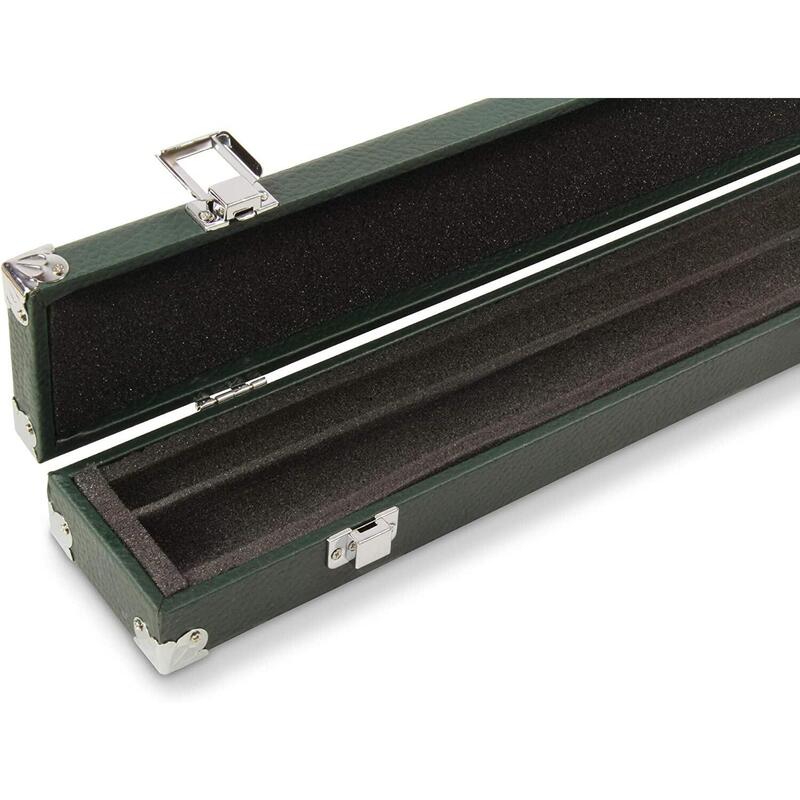 Funky Chalk Dark Green Reinforced Corners 2pc Snooker Cue Case Foam