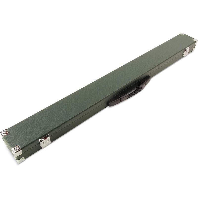 Funky Chalk Dark Green Reinforced Corners 2pc Snooker Cue Case Foam