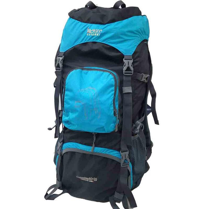 Inway Columbia 60+10 Trekking Backpack 60L+10L - Light blue
