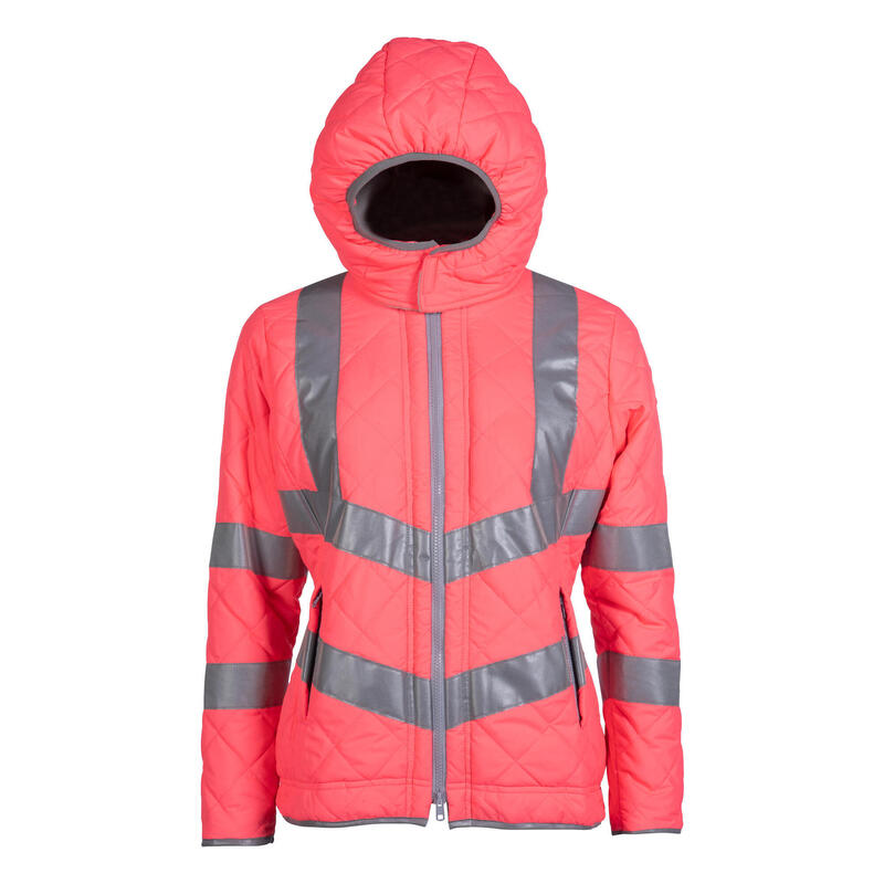 Damen Jacke Reflective Neonpink Outdoor