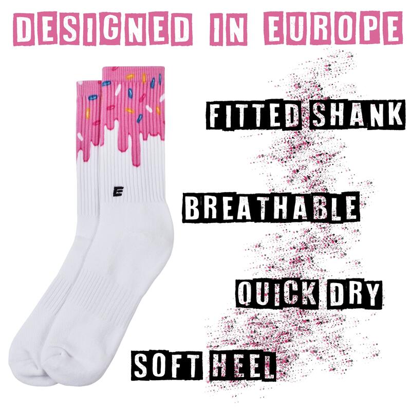 Elitex Training Calcetines Performance Roze Geglazuurd