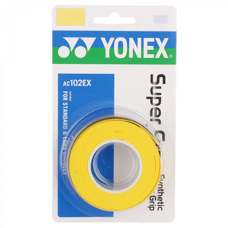 Owijka wierzchnia tenisowa Yonex Super Grap 3P żółta