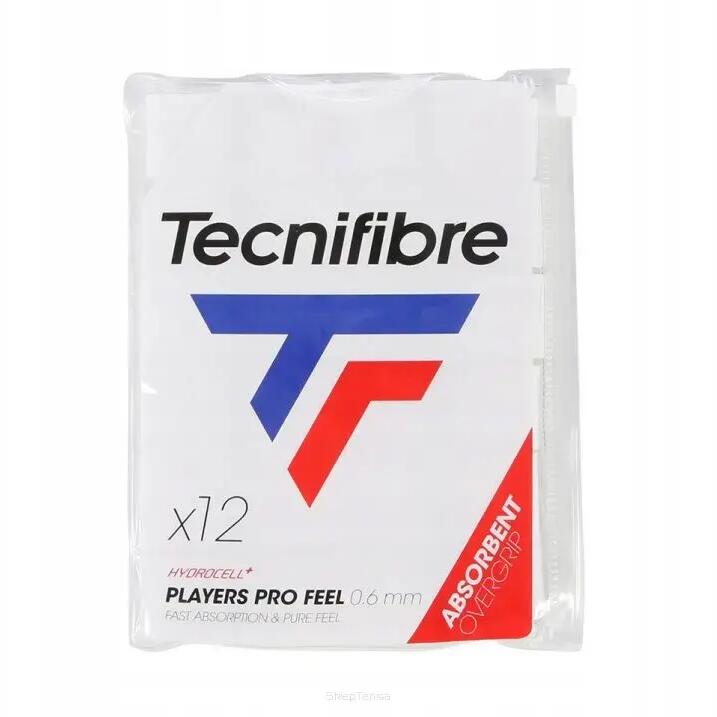 Bag Of 12 White Tecnifiber Player Pro Overgrips