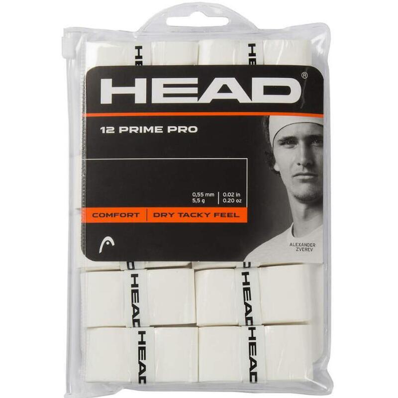 Overgrip Head PRIME PRO 12/SET WHITE, culoare Alb, set 12