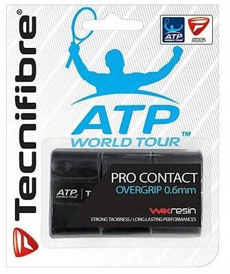 3 pack of black tecnifibre contact pro overgrips