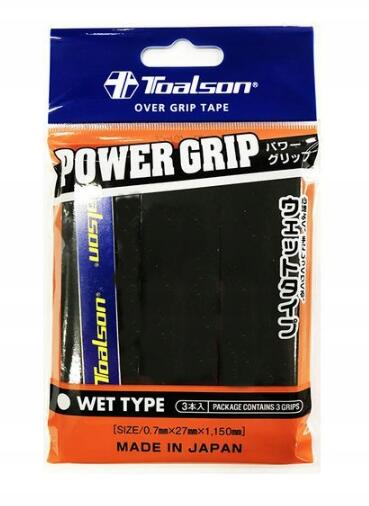 TOALSON toalson power grip  3 tennis padel - Zwart