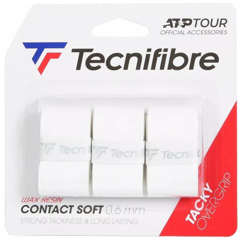Owijka wierzchnia Tecnifibre Contact Soft 3P - white