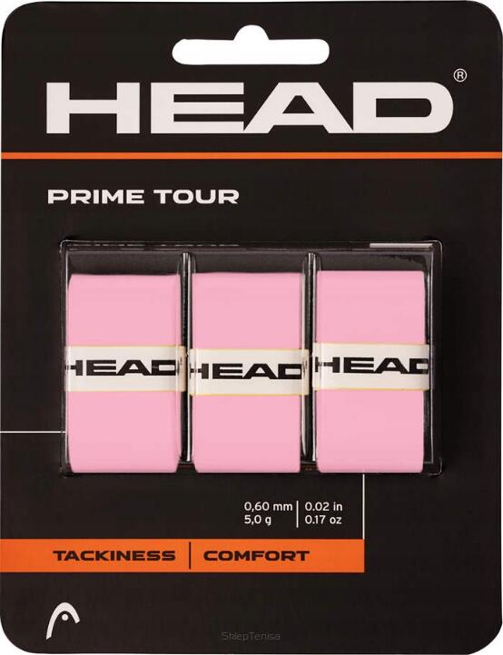 HEAD Head Prime Tour Tennis Overgrips 3Pack Rosa