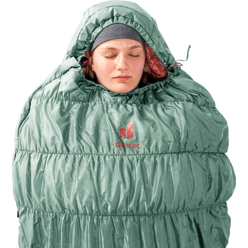 Sommerschlafsack für Damen Exosphere +4° SL sage-redwood