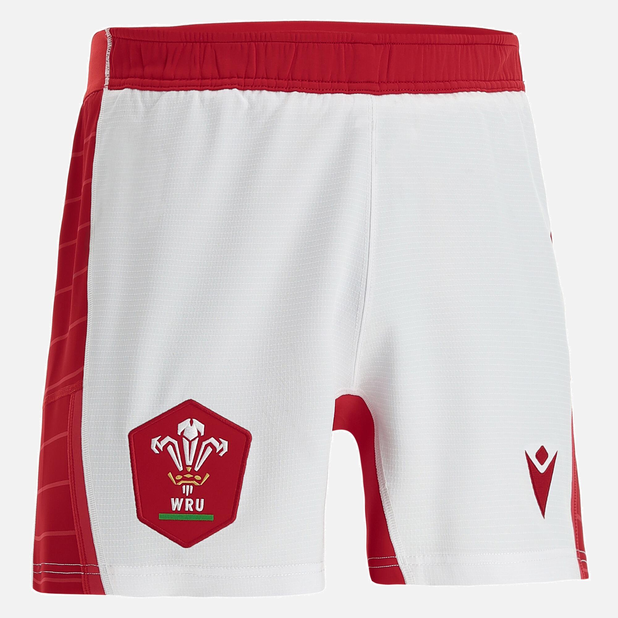 Macron Wales WRU 21/23 Mens HOME Rugby GAME SHORT 1/5