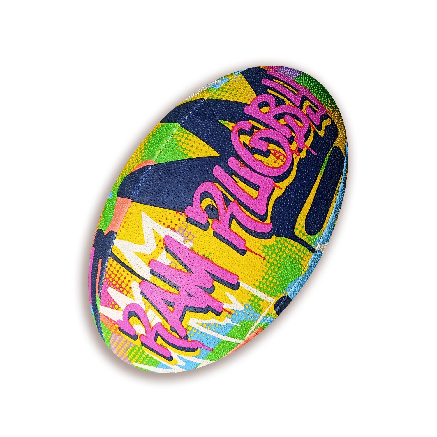 Ram Rugby Ball - Squad - Trainer - (Size 4) - Graffiti 1/2