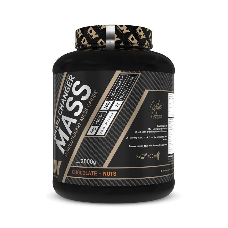 Gainer crestere masa musculara "Game Changer Mass", DY Nutrition, Ciocolata si A