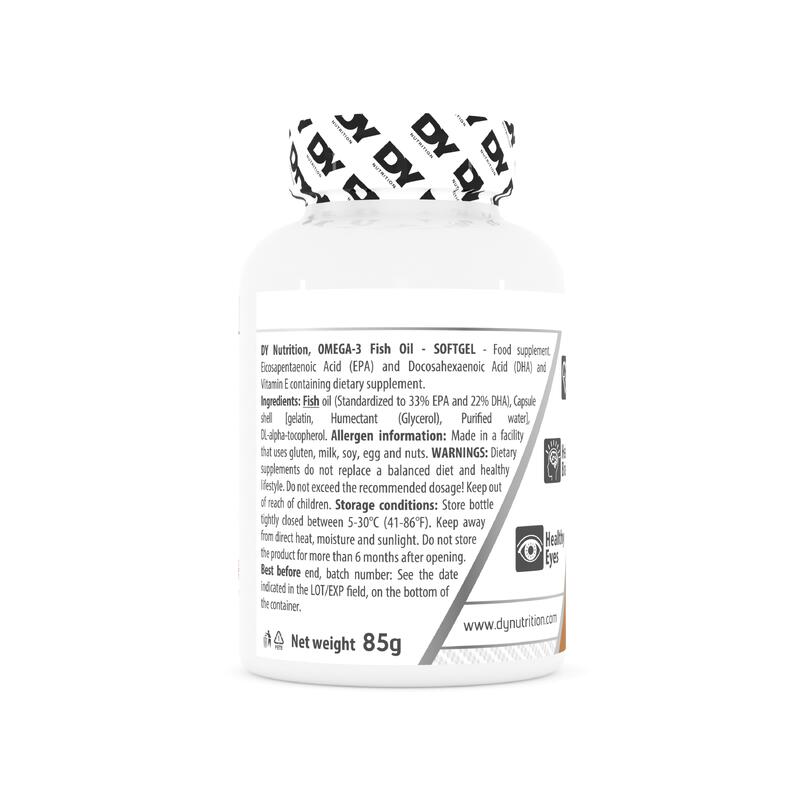 Omega-3 ulei din peste, Dorian Yates Nutrition - 60 de capsule moi