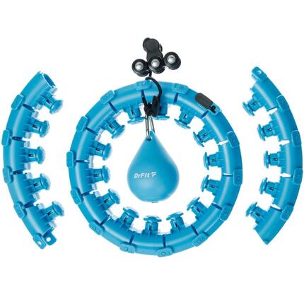 Składane hula hop z obciążeniem i wypustkami ujędrniające masujące DrFit