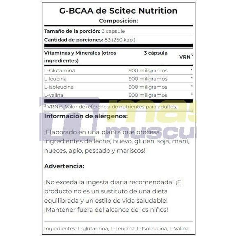BCAA |  BCAA | G-BCAA (250 caps) |