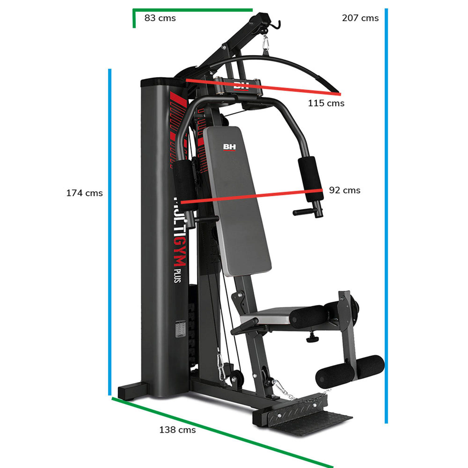 Multigym Plus G112B Noir 2/6