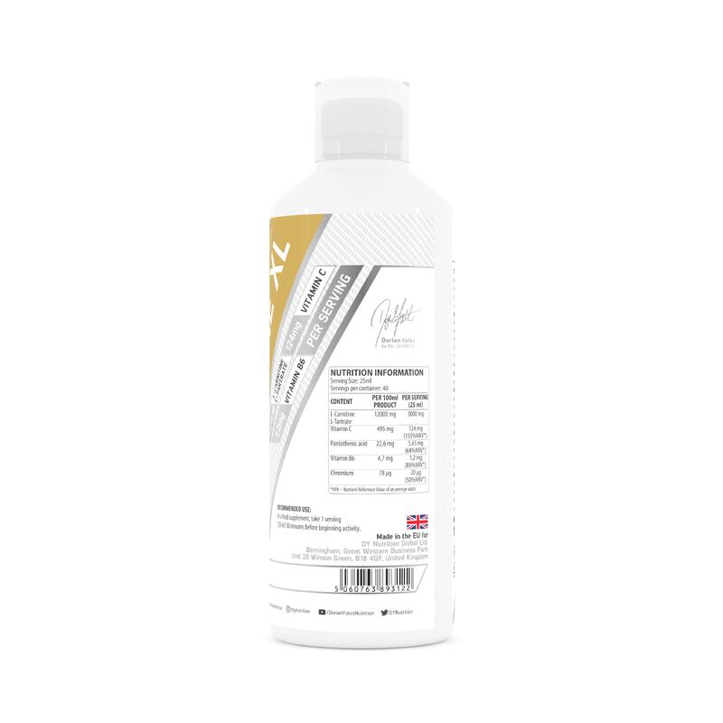 L-carnitina lichida xl Dorian Yates Nutrition, Mango 1000 ml