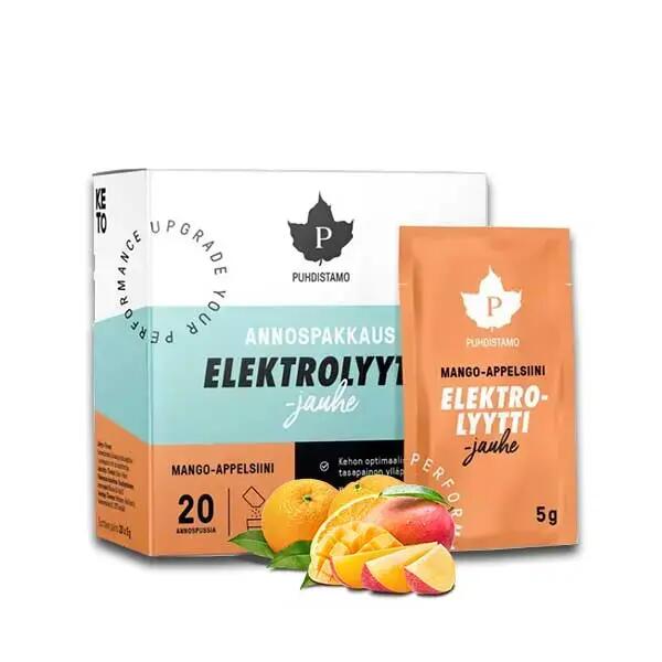 Elektrolit mangó-narancs ízű italpor, 20 tasak x 5g 2/5