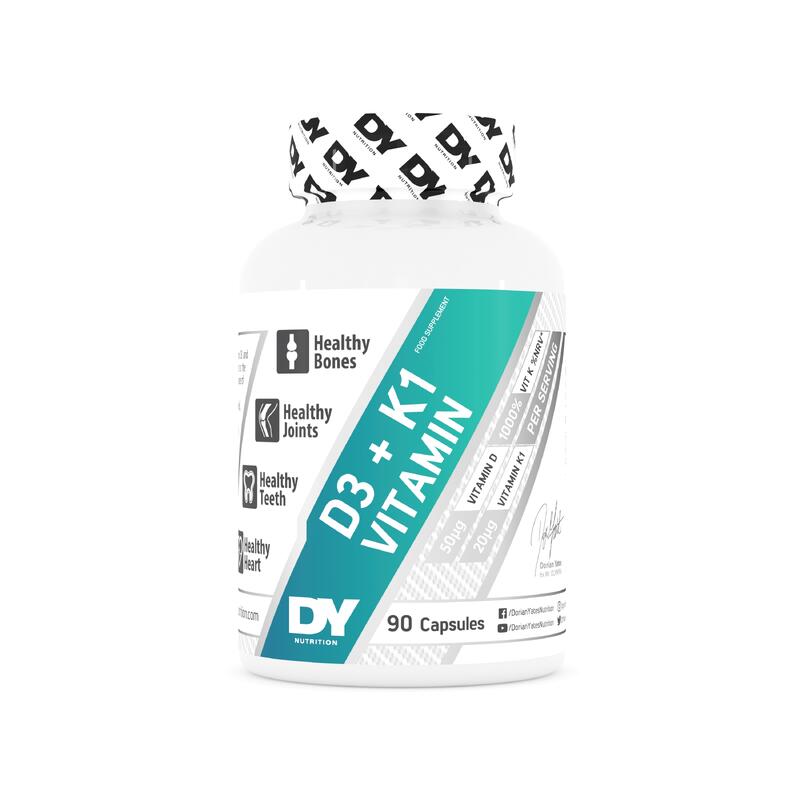 Vitamina D3 + K1, Dorian Yates Nutrition - 90 de capsule