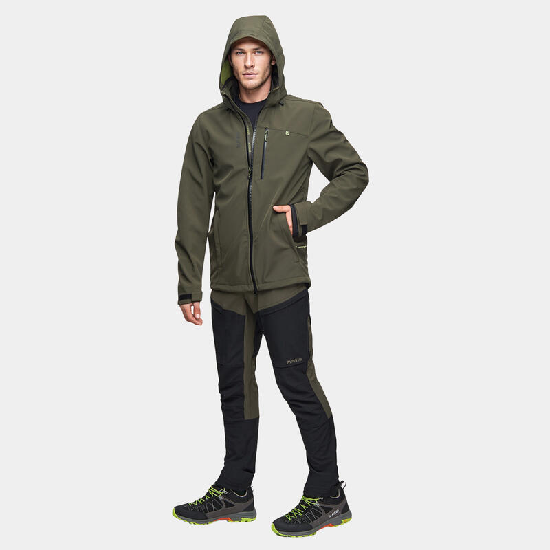 Softshell Jas voor heren voor wandelen Alpinus Roignais