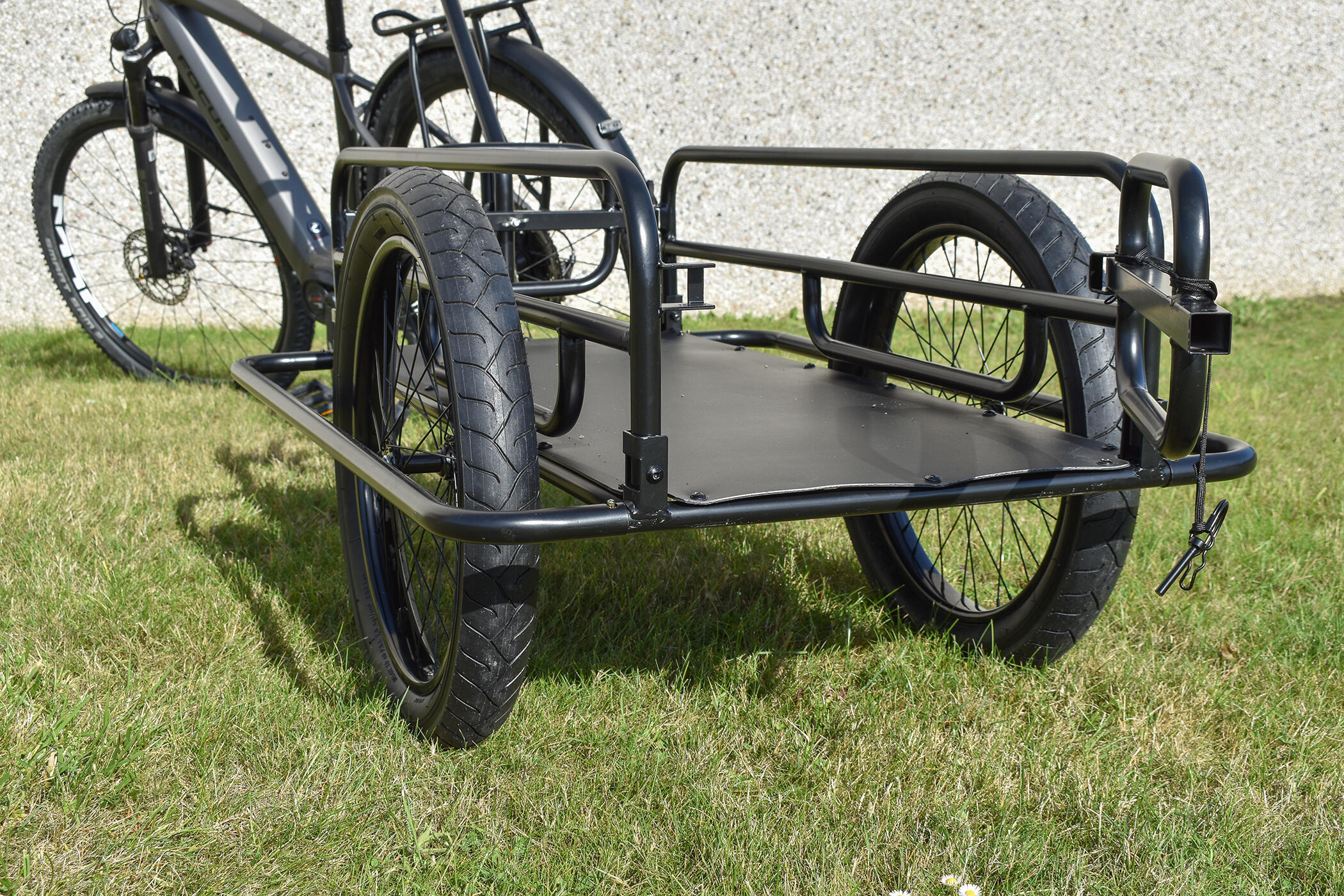 Frizione Per Rimorchio Bicicletta – Gancio Di Traino Universale Con Perno Di Sicurezza, Colore Nero/Argento
