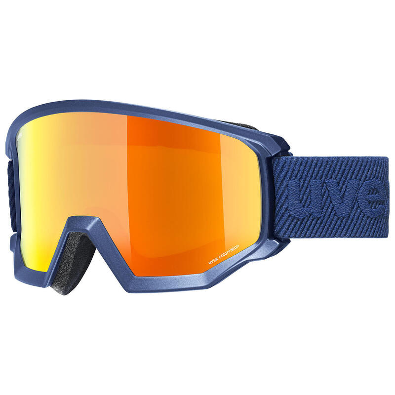 Gogle narciarskie Uvex Athletic CV Navy Mat SL Orange Green