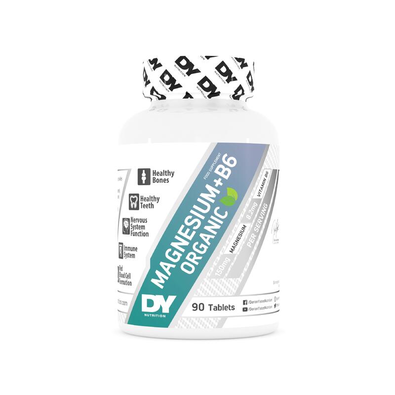 Magneziu Organic + Vitamina B6, Dorian Yates Nutrition - 90 de tablete