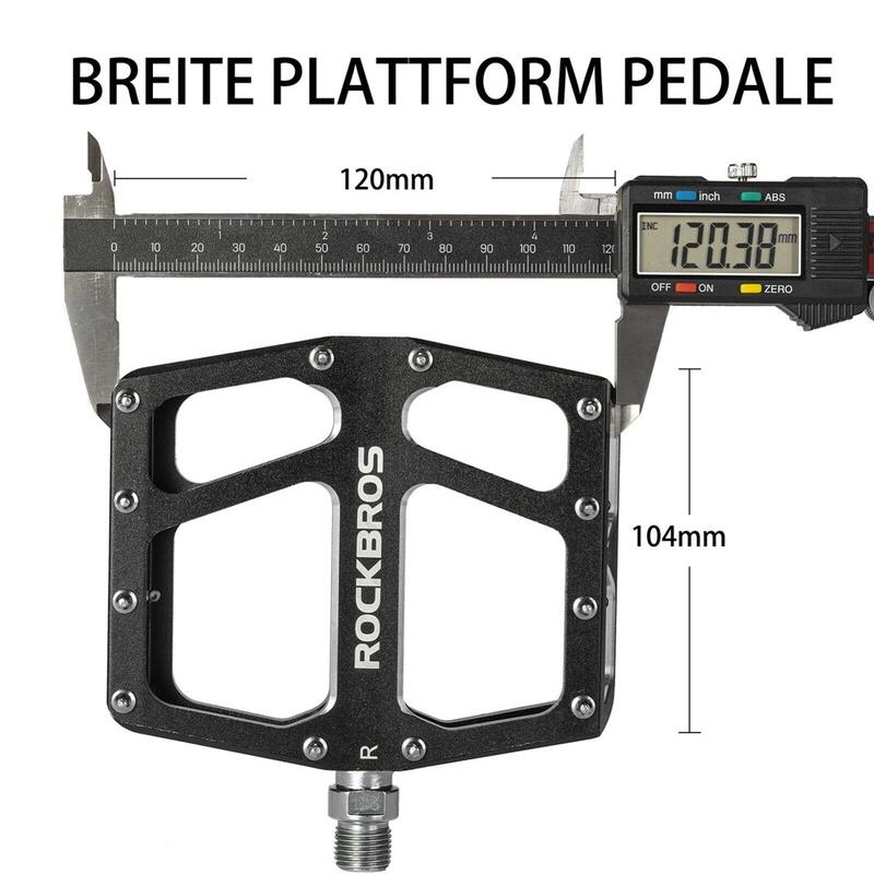 Pedały rowerowe platformowe Rockbros K399-BK, aluminium