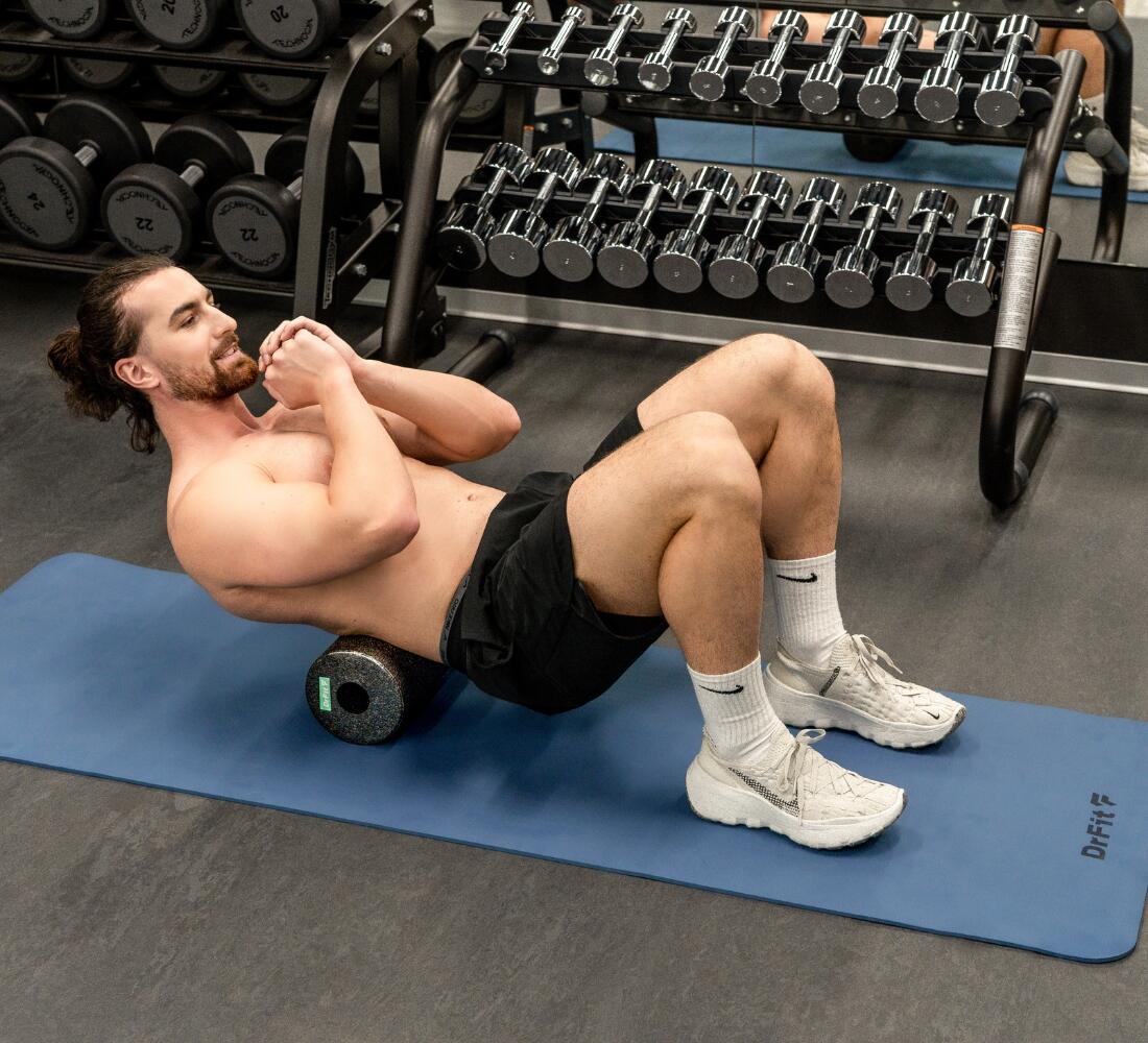 Mata do ćwiczeń fitness karimata do jogi do pilatesu i rehabilitacji DrFit 4/7