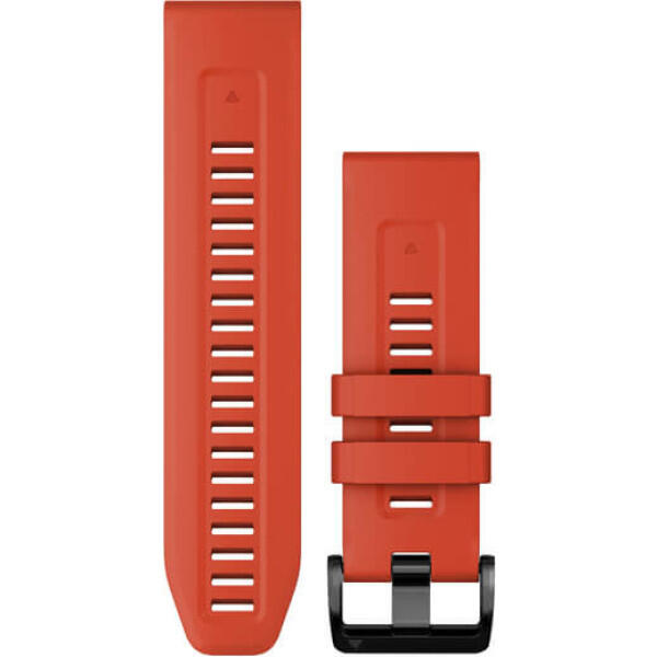 Braceletes para relógios Garmin Quickfit 26 Silicone vermelho com chama