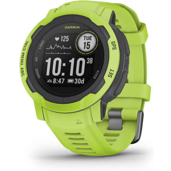 GARMIN Garmin Instinct 2 Rugged GPS Smartwatch Heart Rate Monitor Lime - Refurbished