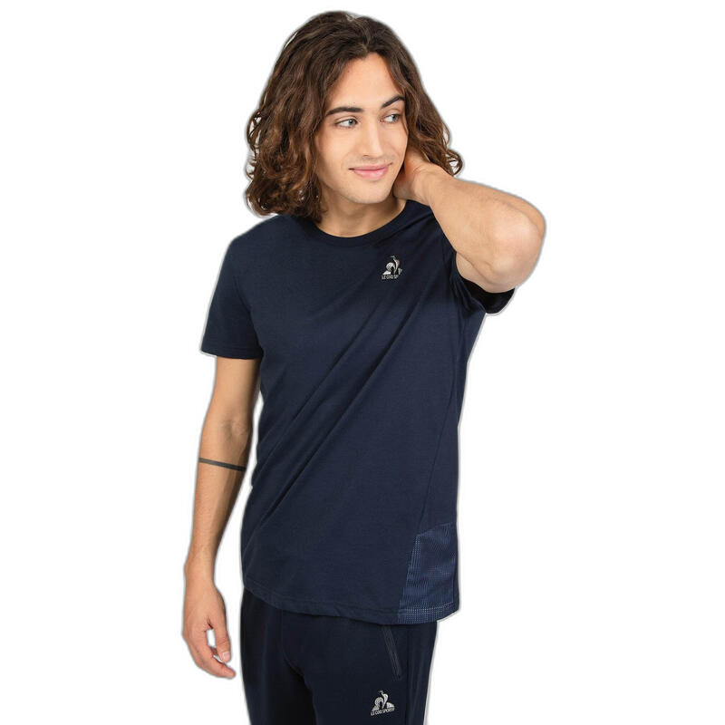 Camiseta de Manga Corta Hombre Le coq sportif Tech Negro