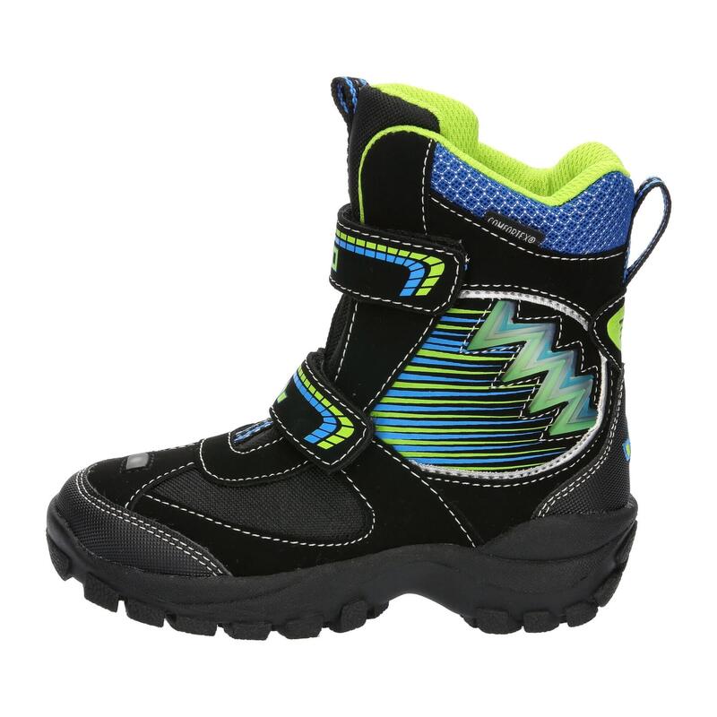 Winterboots schwarz wasserdicht Jungen Snowboot Glint V Blinky