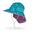 Kids Play Morning Birds Kids' Anti-UV Hiking Hat - Caribbean Green