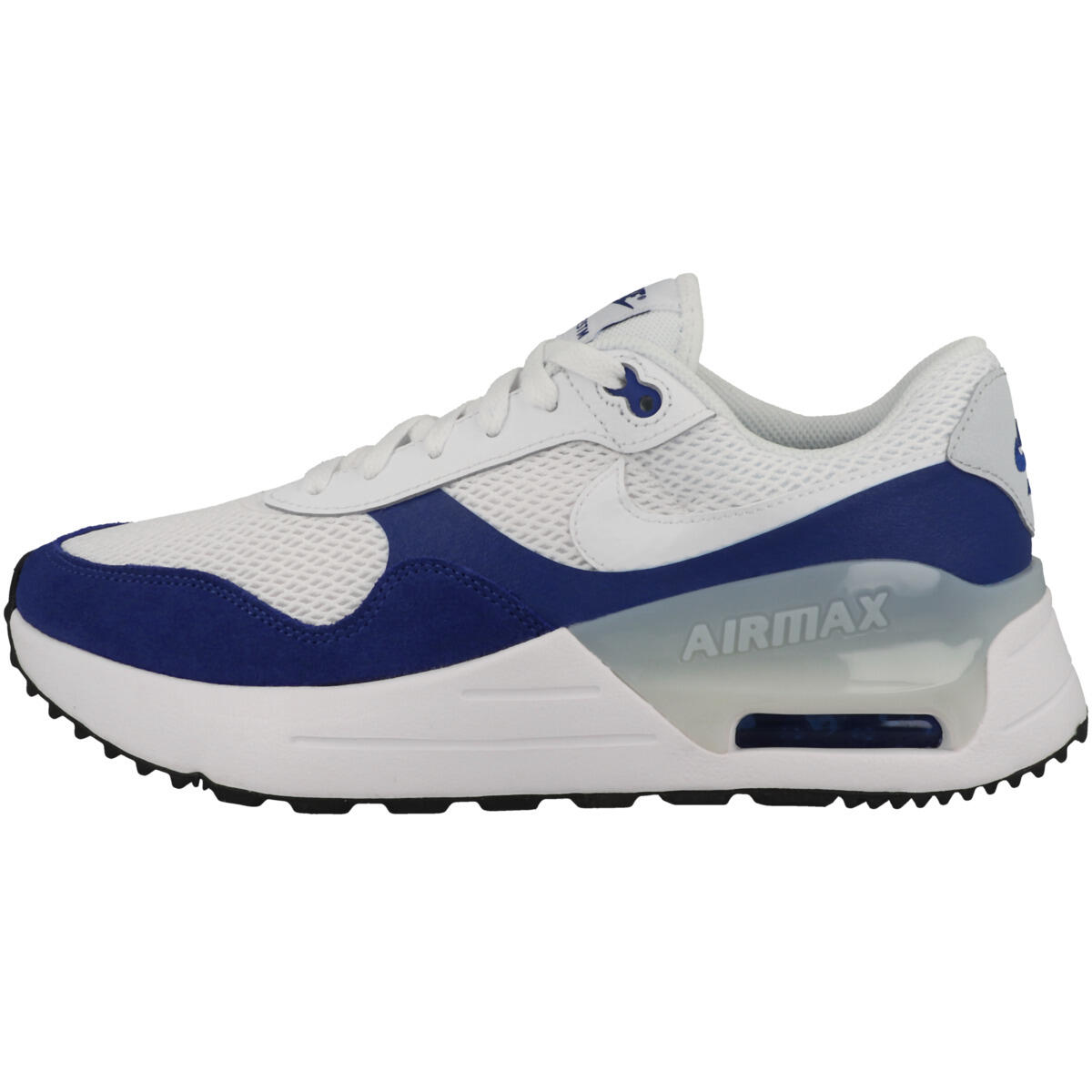 blanc / bleu royal