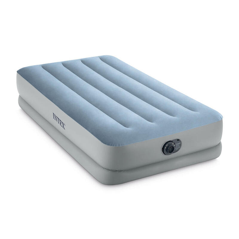 Twin Dura-Beam Inflatable Camping Mattress W/Fastfill Usb Pump - Grey