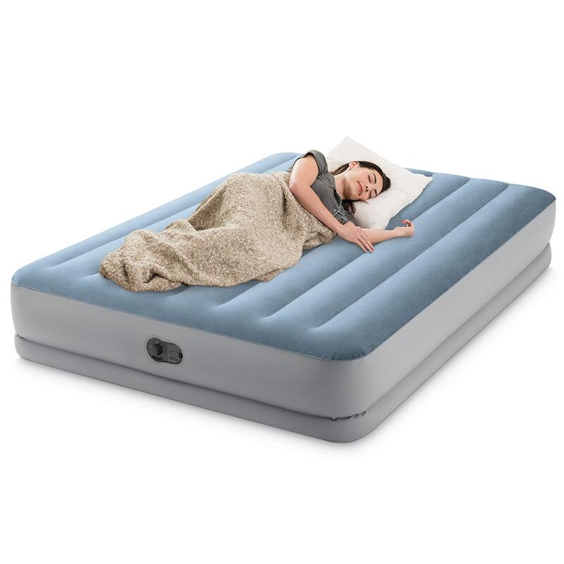 Queen Dura-Beam Comfort Airbed With Fastfill Usb Pump - Grey