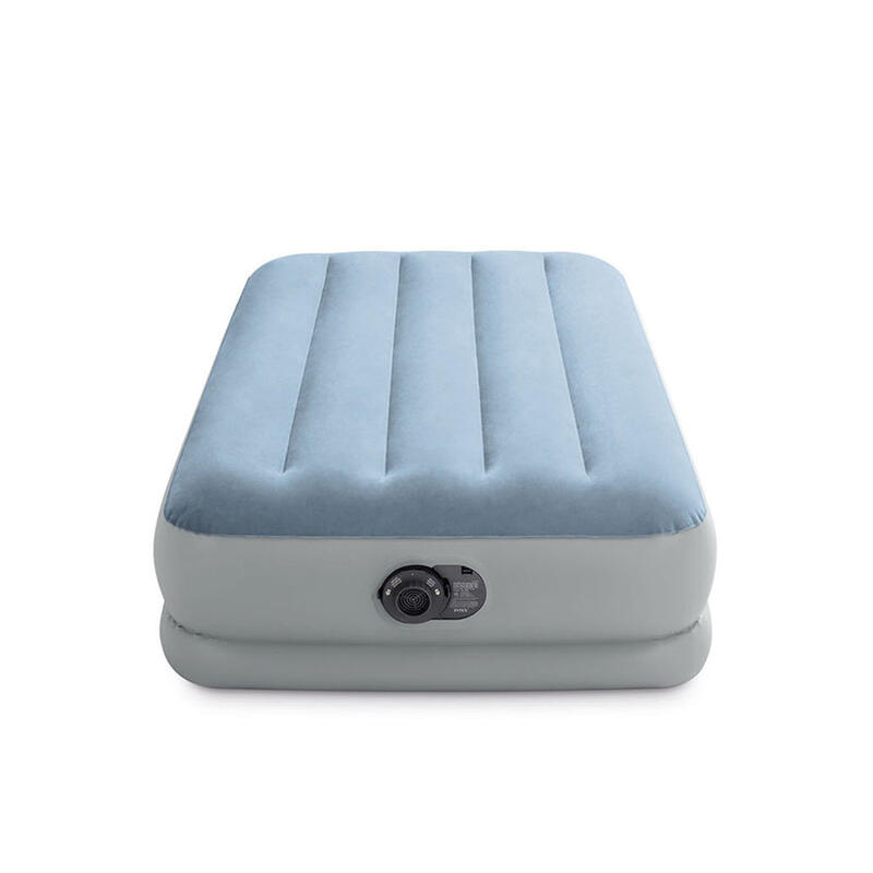 Twin Dura-Beam Inflatable Camping Mattress W/Fastfill Usb Pump - Grey