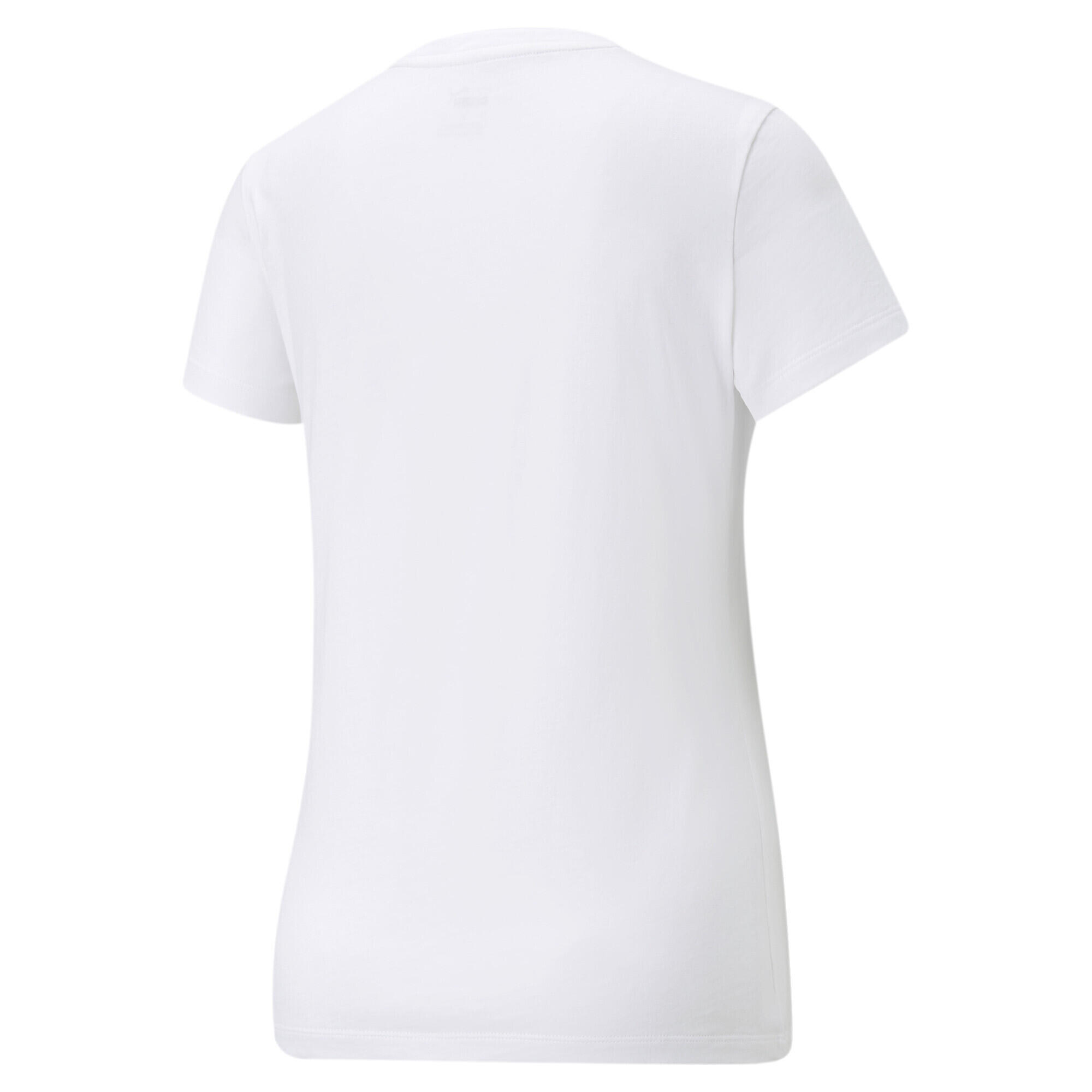 Camiseta Mujer PUMA Essentials+ Metallic Logo Blanco 6/6
