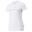 Essentials+ Metallic Logo T-shirt voor dames PUMA White Silver Metallic