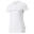 Essentials+ Metallic Logo T-Shirt Damen PUMA White Silver Metallic