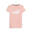 Essentials+ Metallic Logo T-Shirt Damen PUMA Peach Smoothie Pink