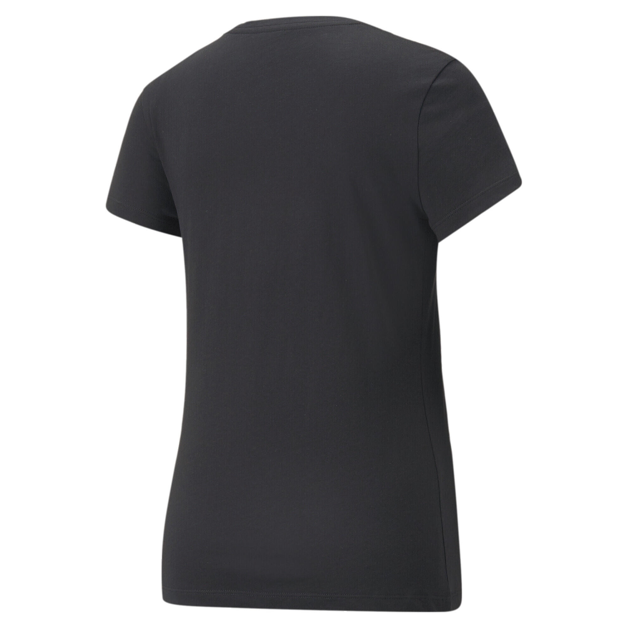 Camiseta Mujer PUMA Essentials+ Metallic Logo Negro 6/6