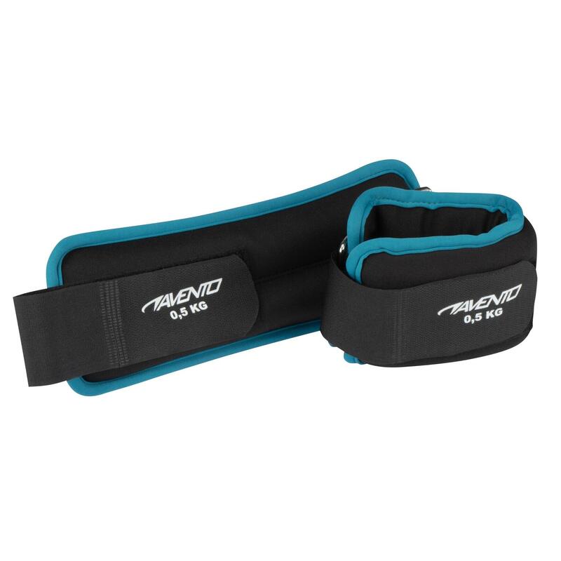 Greutăți încheietură/gleznă 2x0,5 kg, neopren, negru