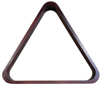 John west driehoek voor 57 mm poolballen hout mahonie