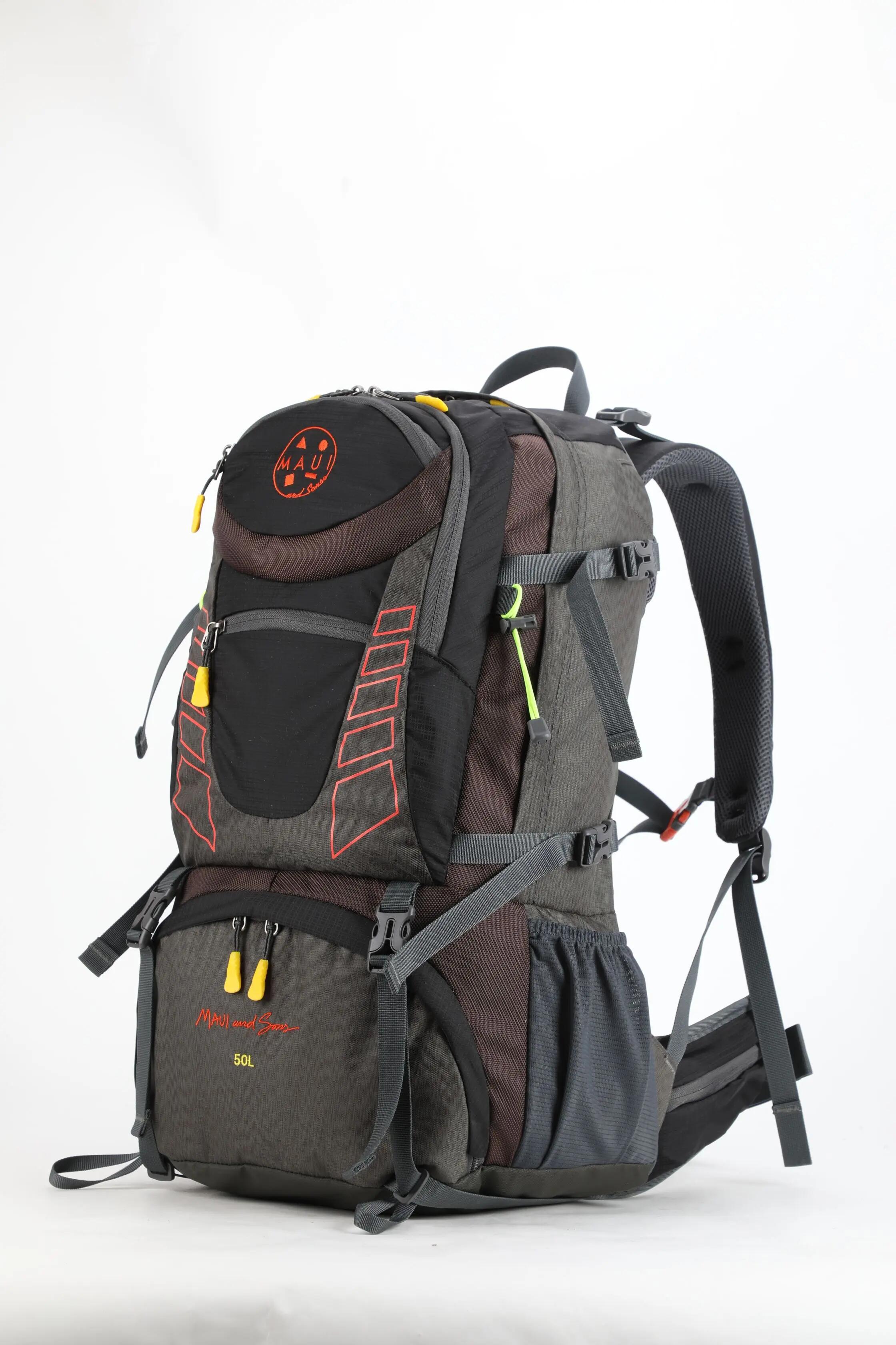 Rucsac drumeție MAUI & SONS 50L - Negru 3/7